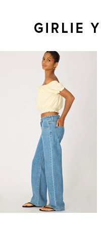 Denim Low Rise Straight Leg Jeans