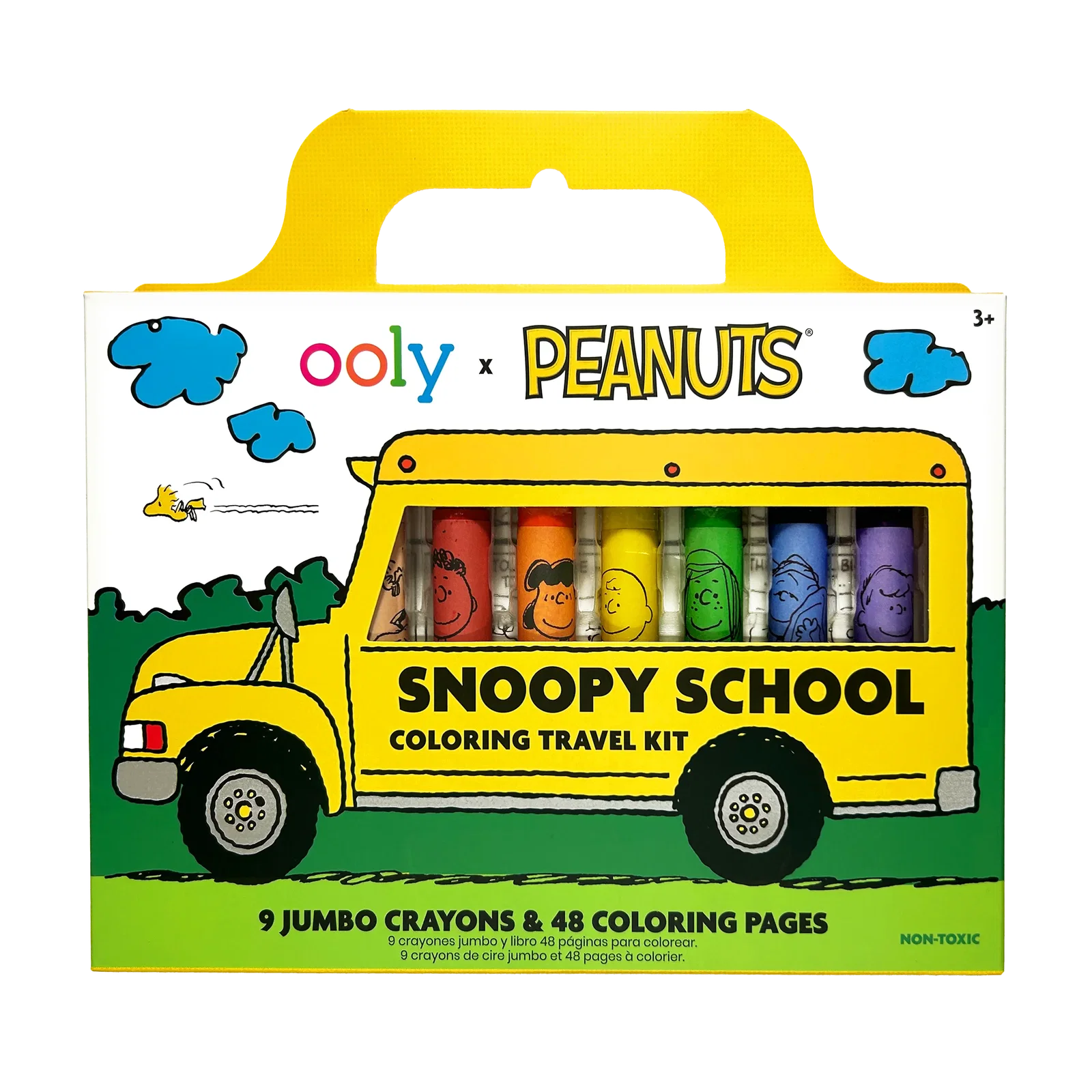 Image of OOLY x Peanuts Snoopy School Coloring Travel Kit