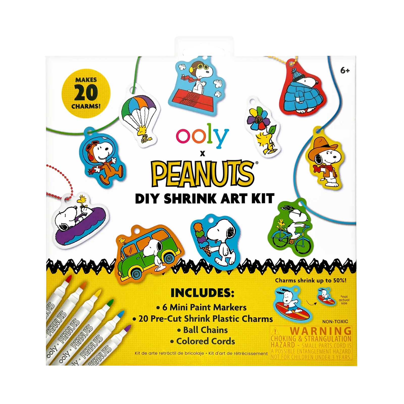Image of OOLY x Peanuts DIY Shrink Art Kit