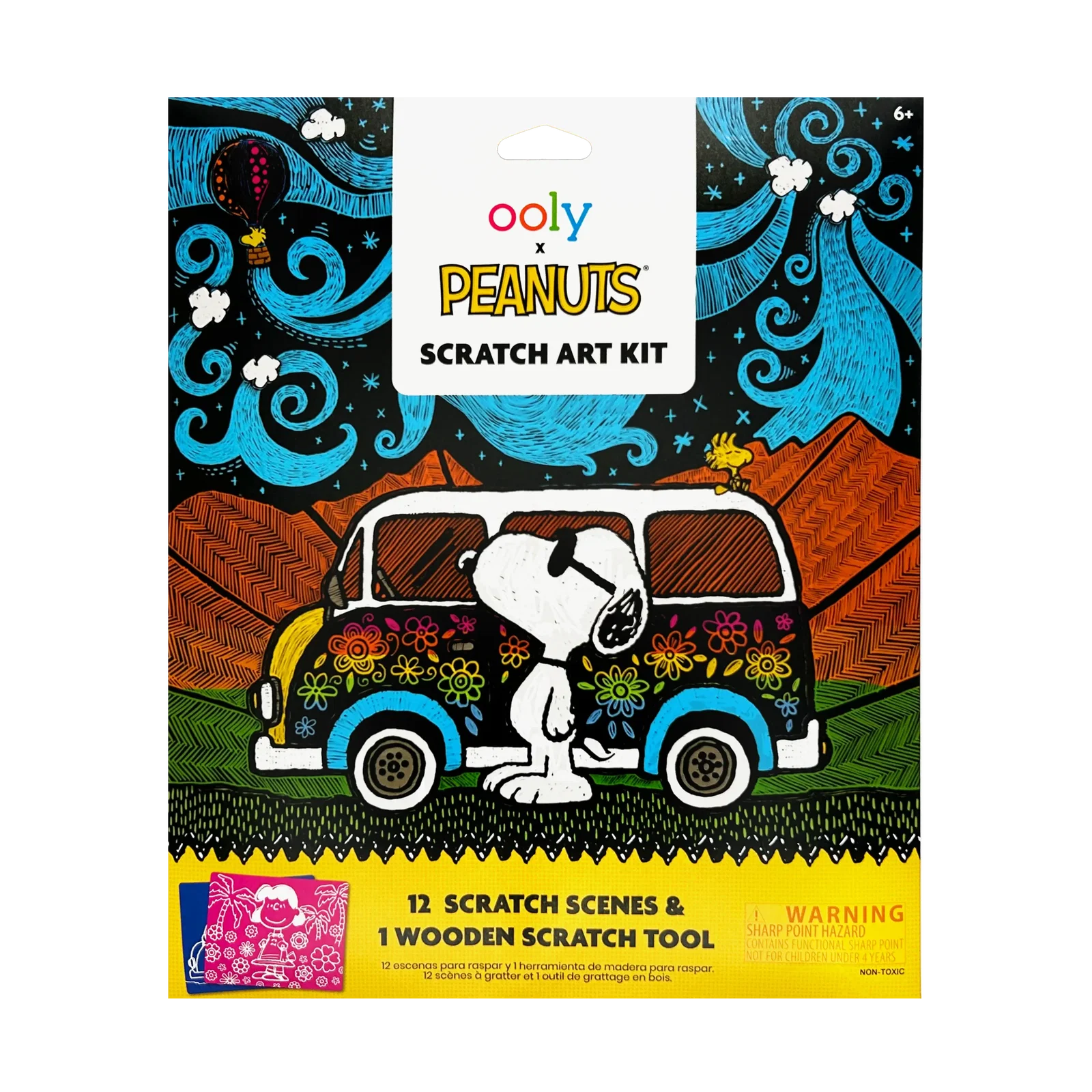 Image of OOLY x Peanuts Scratch Art Kit