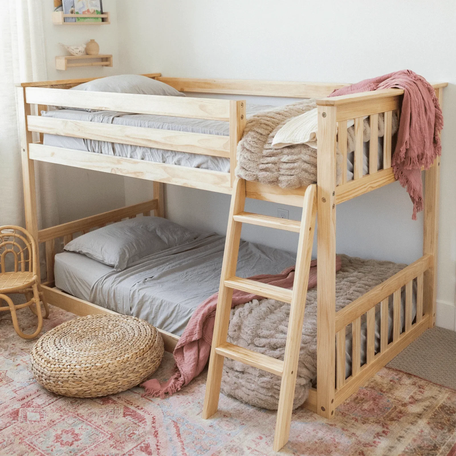 Image of Twin Over Twin Low Bunk Bed