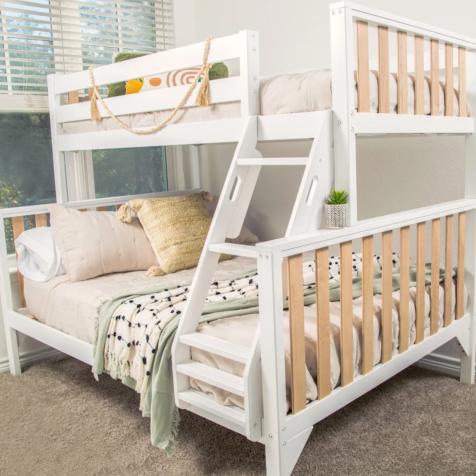 Image of Scandinavian Twin Over Full Bunk Bed