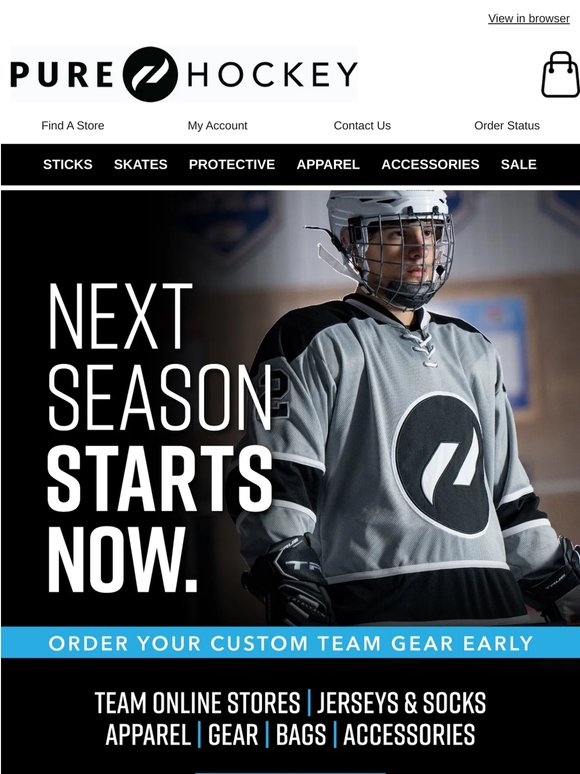 Beat the Rush, Start Planning Your Team's Custom Gear For the Upcoming Season Today