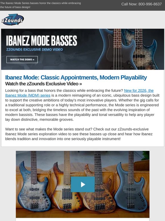 Ibanez Mode Basses: Where Tradition Meets Technical Performance