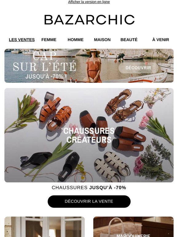 Chaussures Créateurs, Lin passion, Côté Table... Juste pour vous