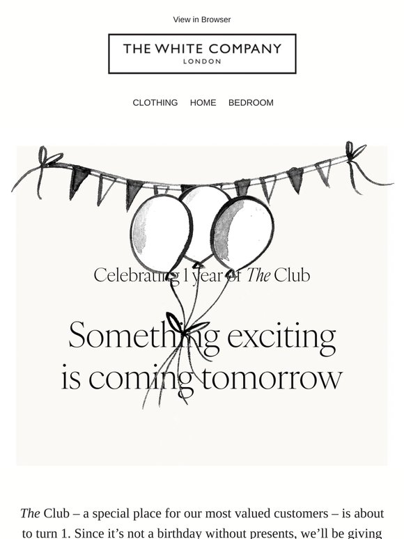 Something exciting is coming tomorrow...