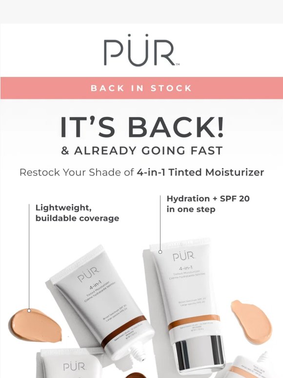 ITS BACK: 4-in-1 Tinted Moisturizer