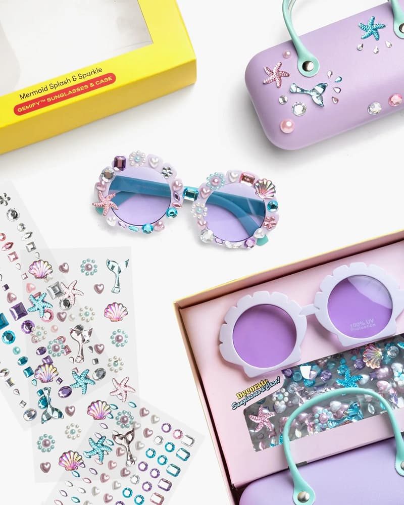 Mermaid Splash & Sparkle Gemify® Sunglasses and Case
