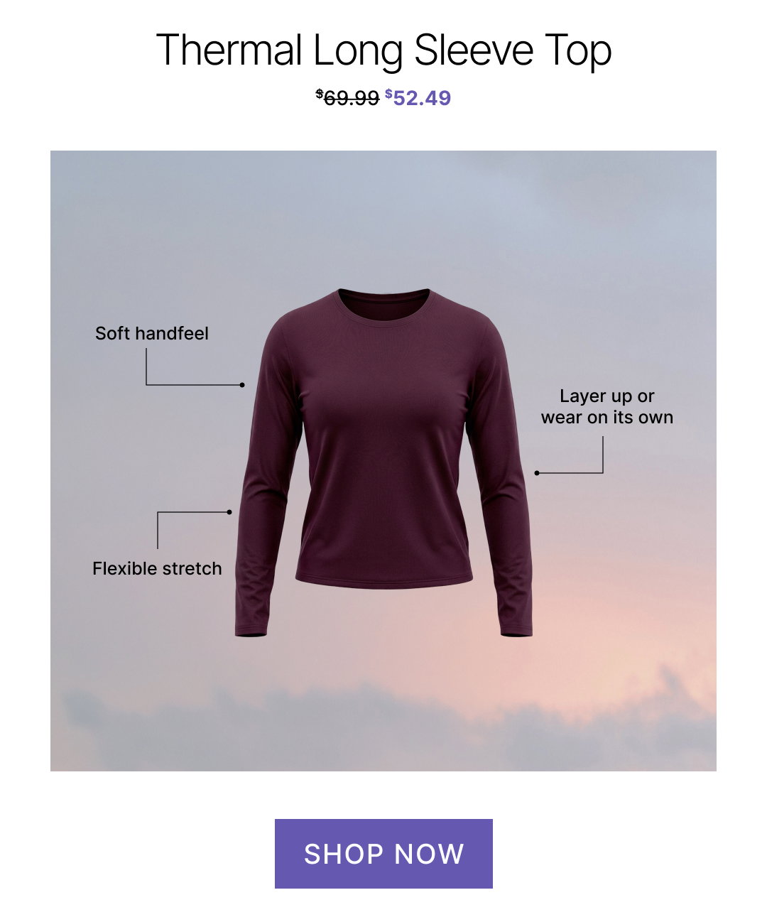 Thermal Long Sleeve Top