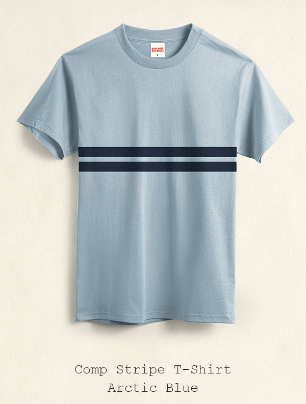 Comp Stripe T-Shirt - Arctic Blue
