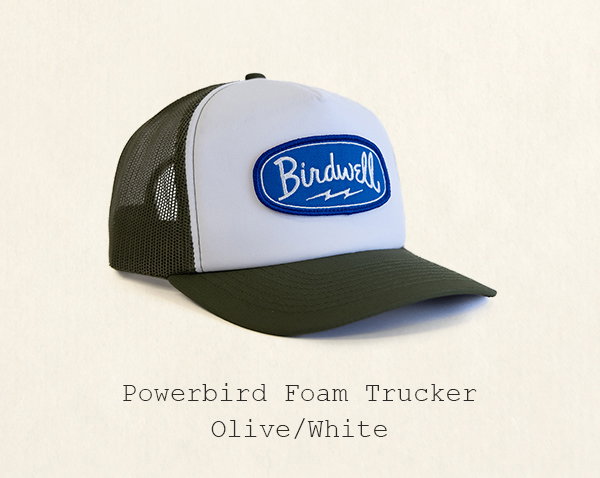 Powerbird Foam Trucker - Olive/White