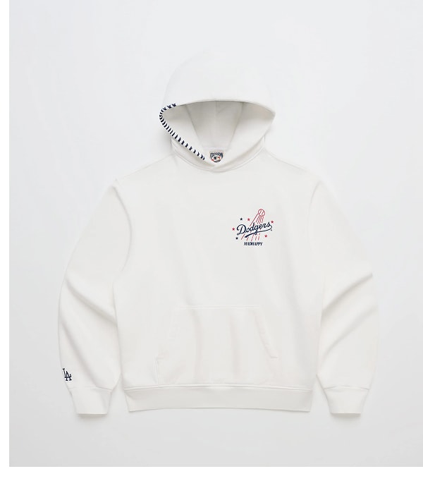 Dodgers Stars Fleece Hoodie - White