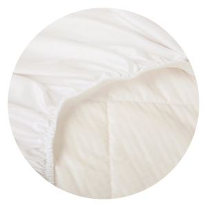 Close up of the underside of the Performance Mattress Protector