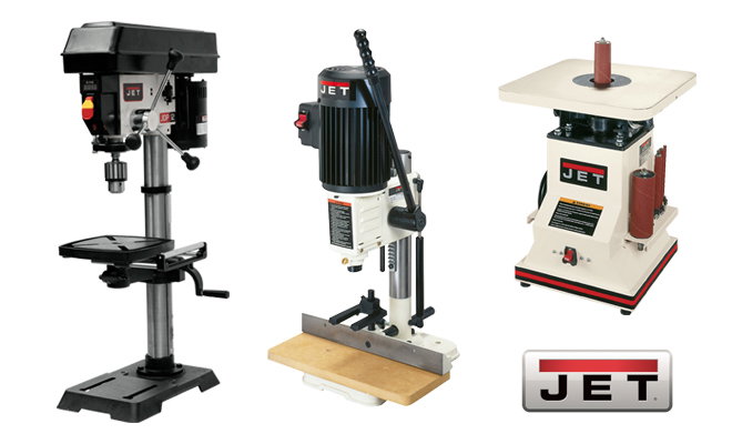 Jet drill press, mortiser and sander