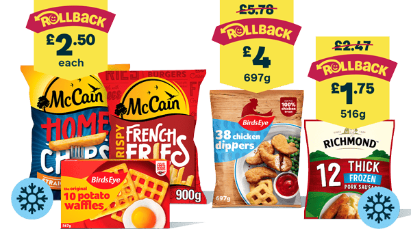 Grab these frozen faves on Rollback