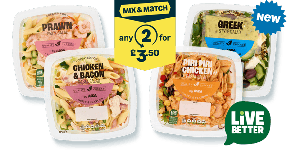 Live Better, Mix & Match any salad boxes 2 for £3.50