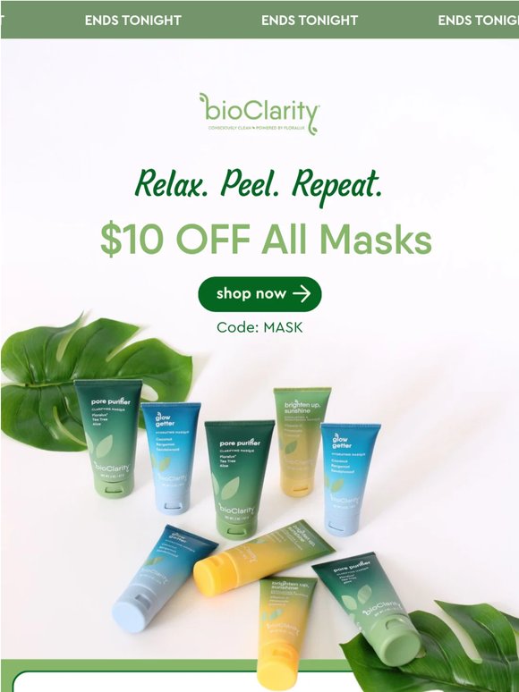Final Hours! $10 off Face Masks 💆🏻‍♀