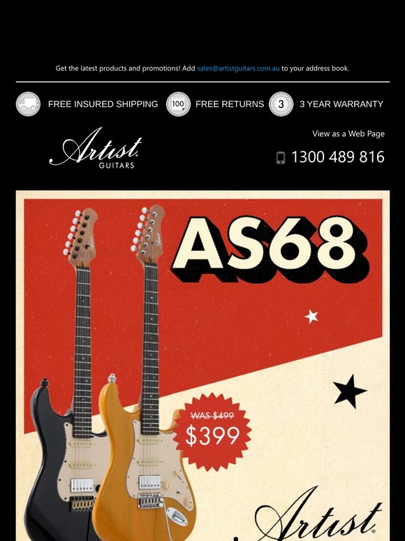 🟡 Artist AS68 - Final Stock CLEARANCE