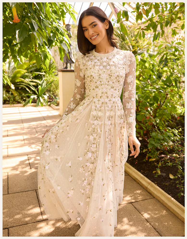 Camellia Ditsy Ankle Gown