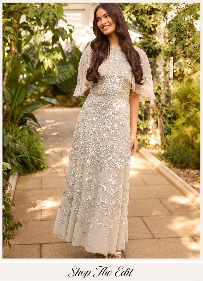 Freya Cape Ankle Gown