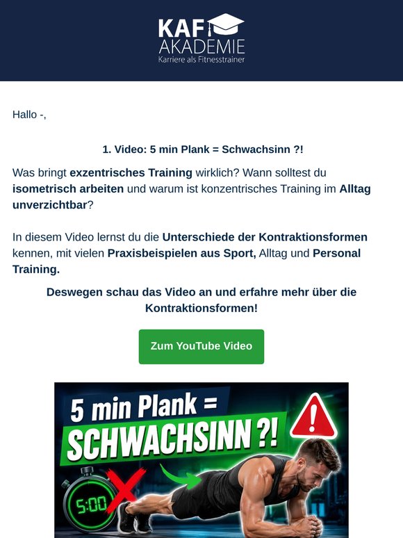 5 min Plank = Schwachsinn ?!