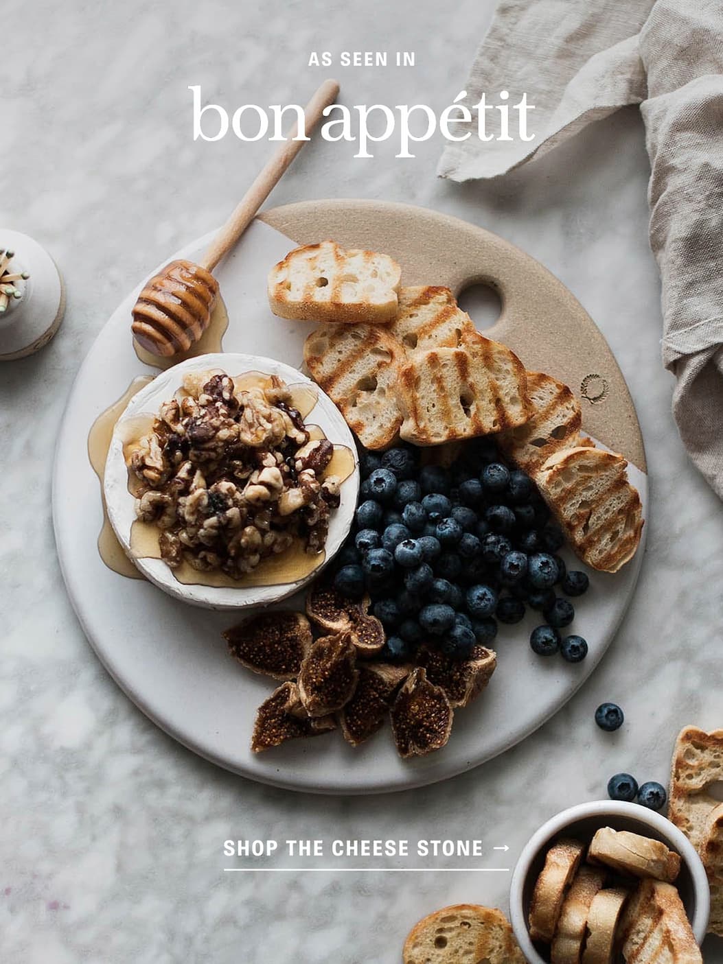 As Seen In Bon Appetit: Shop the Cheese Stone
