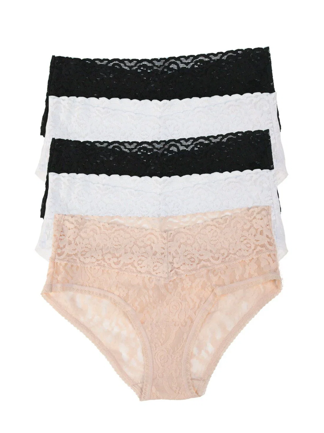 Image of Signature Stretch Lace Low Rise Hipster 5-Pack