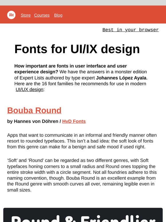 💻 Best Fonts for UI/UX
