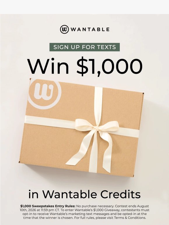 GIVEAWAY ALERT: win $1,000 in shopping credits.