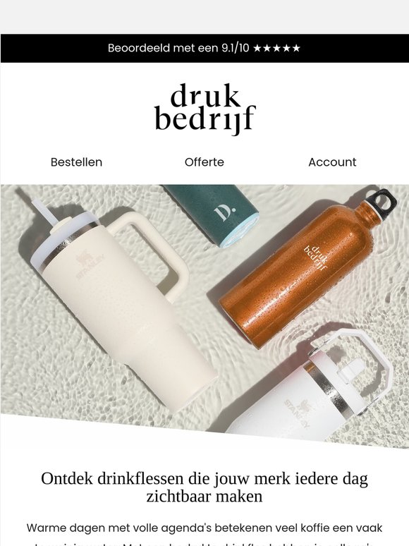 Deze drinkflessen gaan overal mee naartoe