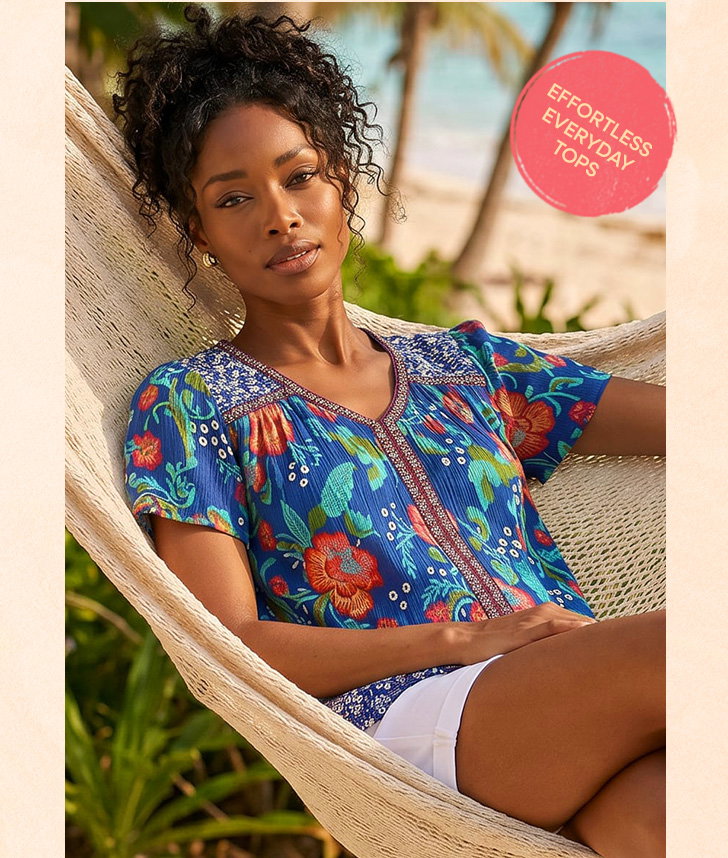 Royal Blue Floral Print Trim Detail Top