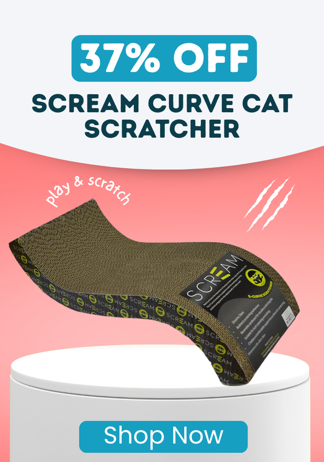 37% OFF Scream Curve Cat Scratcher