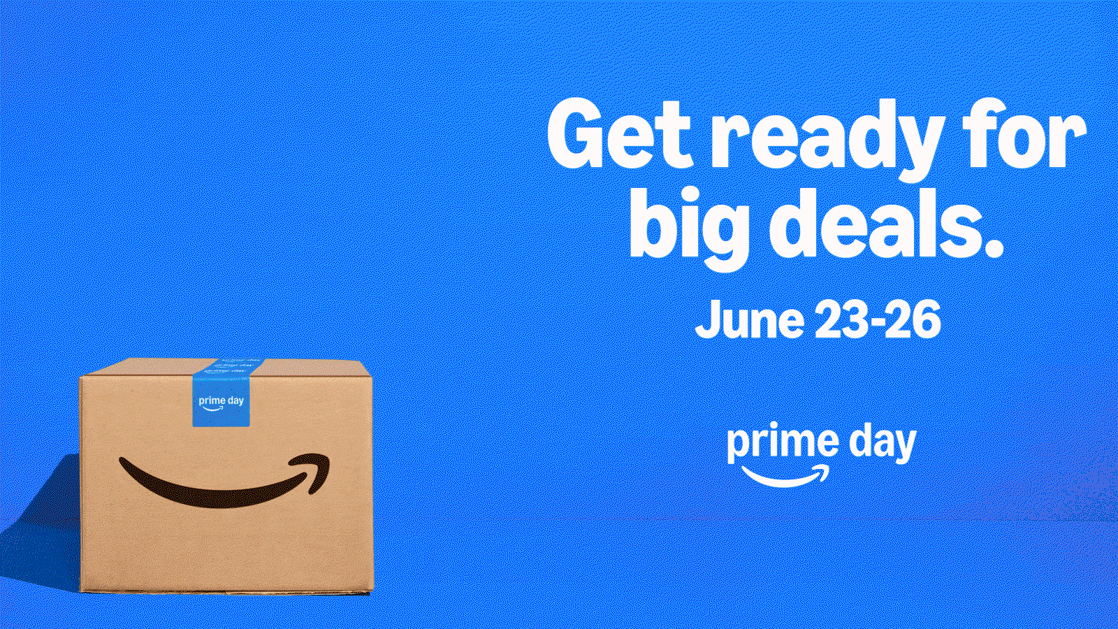 Prime Day 2026 date reveal with opening boxes. 