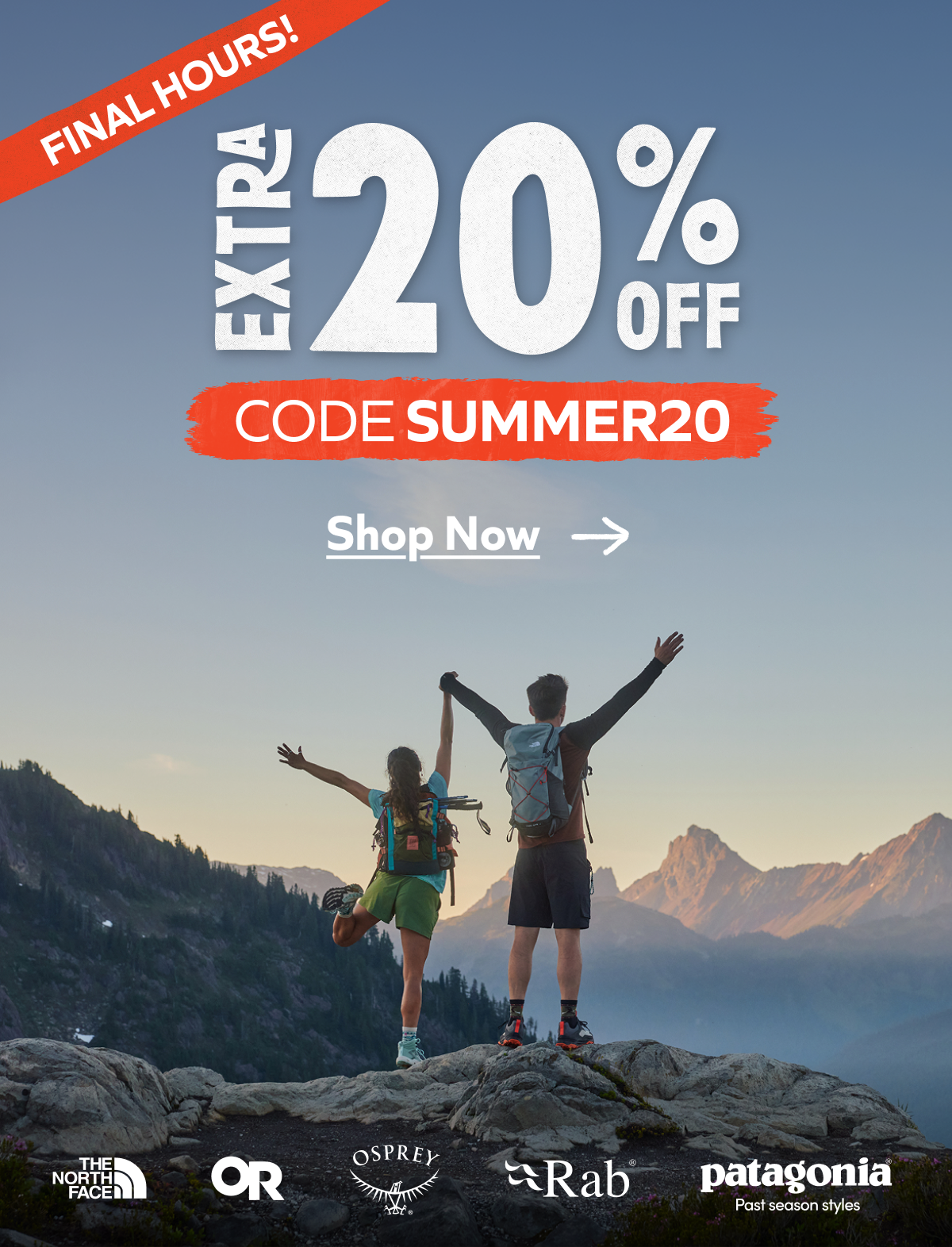 Extra 20% Off Ends Today!