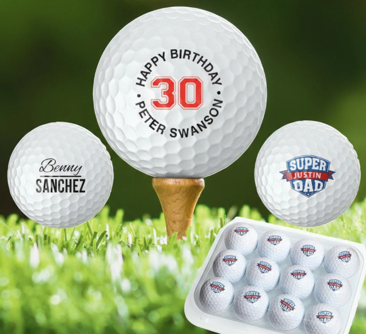 Personalized Golf Balls Set of 12