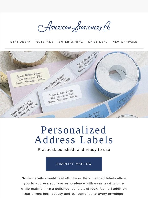 🏷️ Personalized Labels: The finishing touch