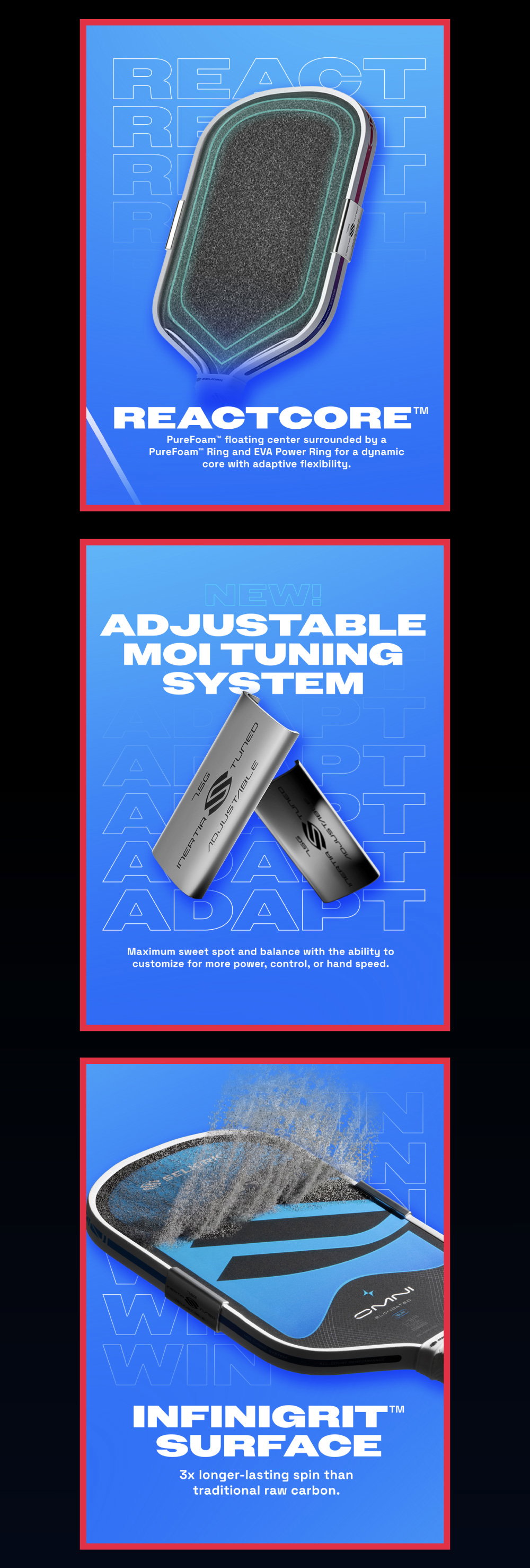 OMNI PADDLE Features