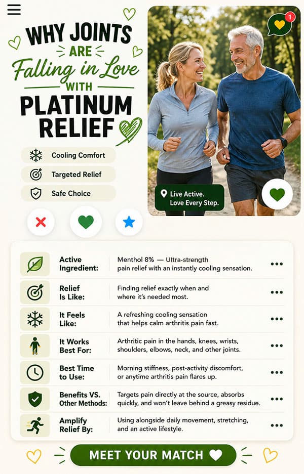 WHY JOINTS ARE FALLING IN LOVE WITH PLATINUM RELIEF