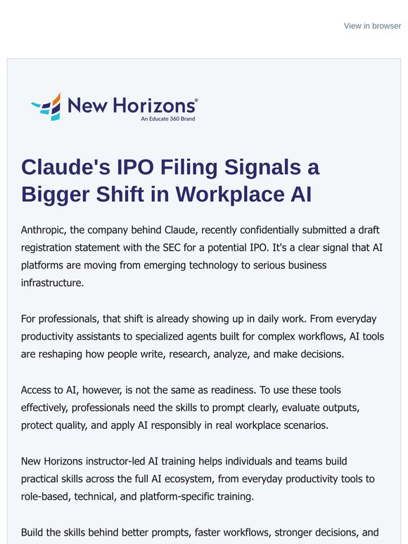 New AI Training for Every Tool