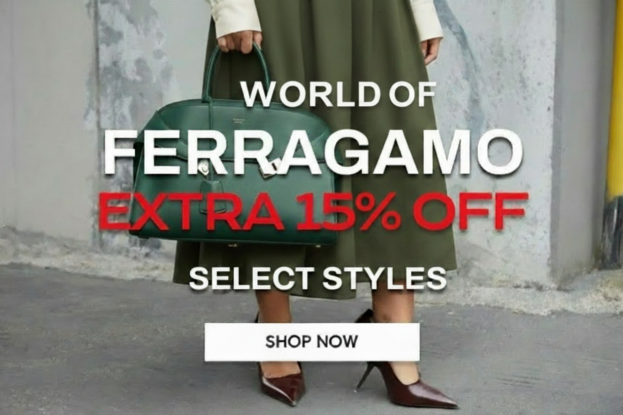 Ferragamo sale: Extra 15% off select styles. Shop now.