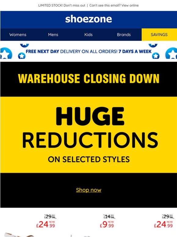 Warehouse clearance SALE continues!
