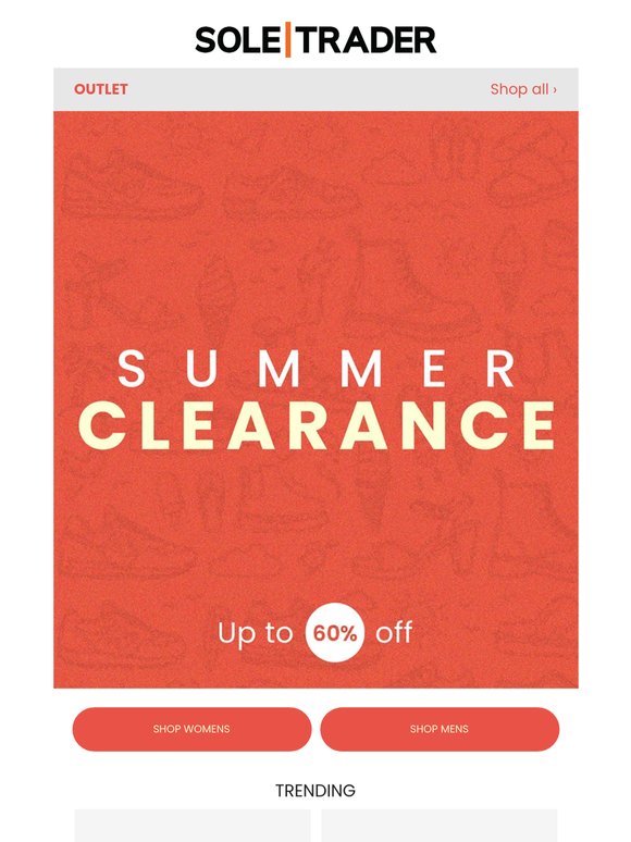 SUMMER CLEARANCE | Up to 60% Off