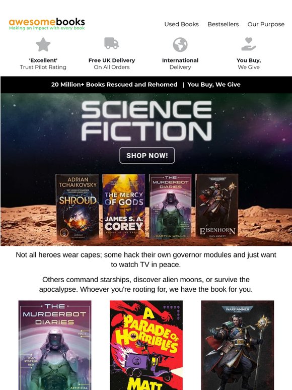 Boldly go somewhere you've never read before