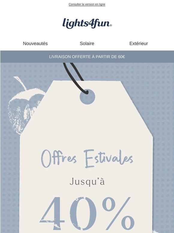 🔥 Offres Estivales : jusqu’à -40%