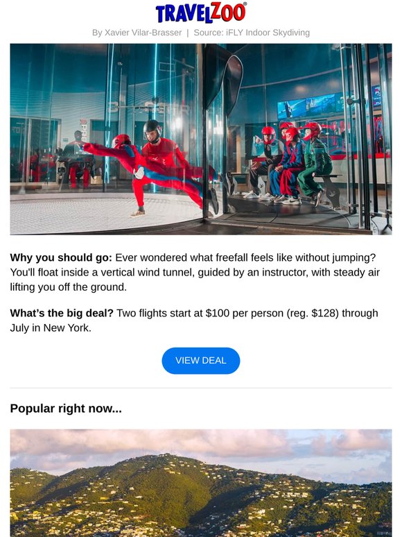 22% off—Indoor skydiving in New York