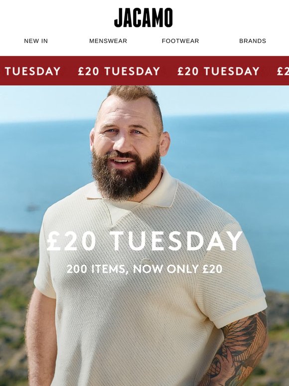 Happening TODAY: £20 Tuesday 💷