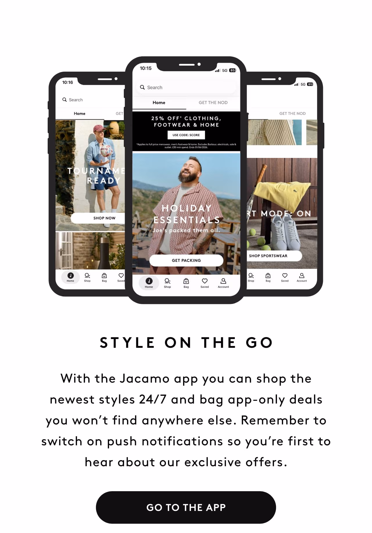 Style on the go - Go to the app