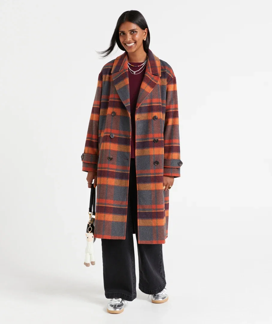 MORGAN CHECK COAT