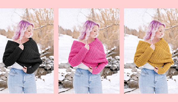 Easy Eyelet Sweater Scarf Now In Crochet!