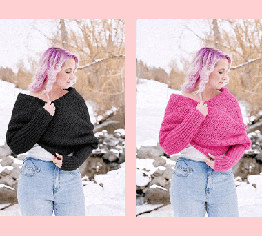 Easy Eyelet Sweater Scarf Now In Crochet! 1